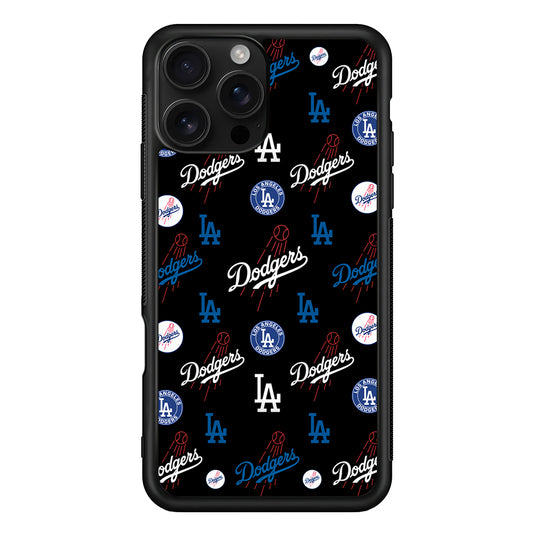 Los Angeles Dodgers Logo iPhone 16 Pro Case | Durable Protective Case for iPhone 16 Pro