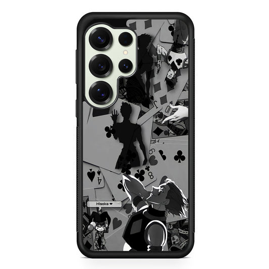 Hisoka Hunter x Hunter Playing Card Samsung Galaxy S25 Ultra Case | Durable Rubber Case for Samsung Galaxy S25 Ultra