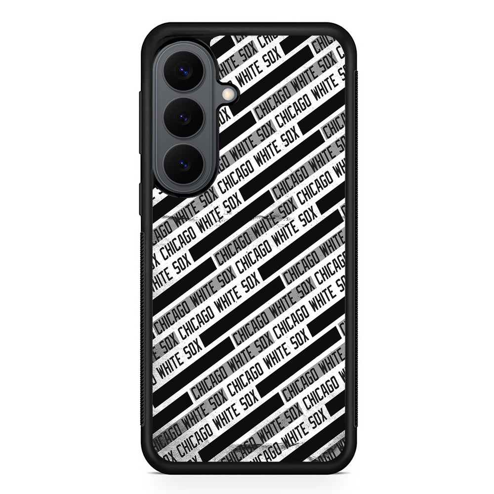 Chicago White Sox Pattern Samsung Galaxy S26 Plus Case | Slim Rubber Case for Samsung Galaxy S26 Plus
