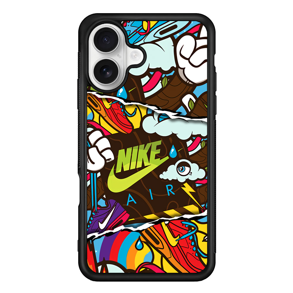 Nike Colorful Imagination iPhone 16 Plus Case – Slim Fit Protective Phone Case