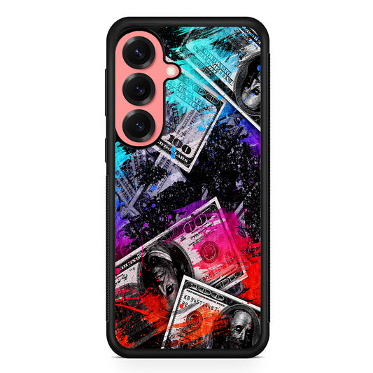 Money Bills Art Abstract Samsung Galaxy S25 Case | Protective Case for Samsung Galaxy S25