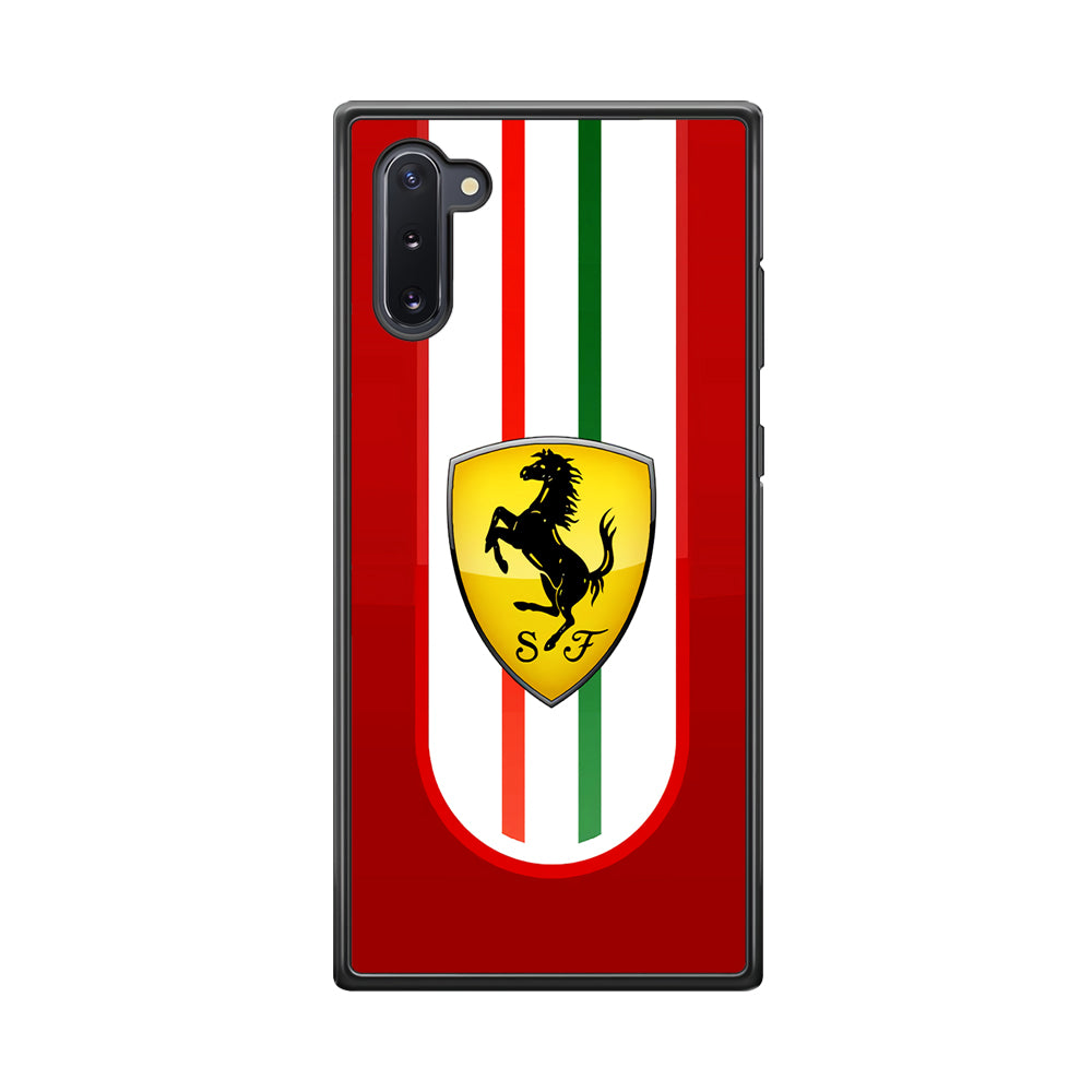 Ferrari Logo Red Samsung Galaxy Note 10 Case | Slim Rubber Case for Samsung Galaxy Note 10