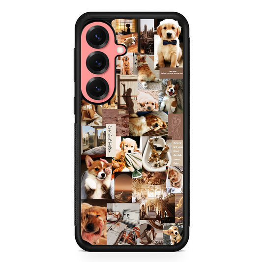 Cute Puppy Dog Aesthetic Samsung Galaxy S25 Case | Protective Case for Samsung Galaxy S25