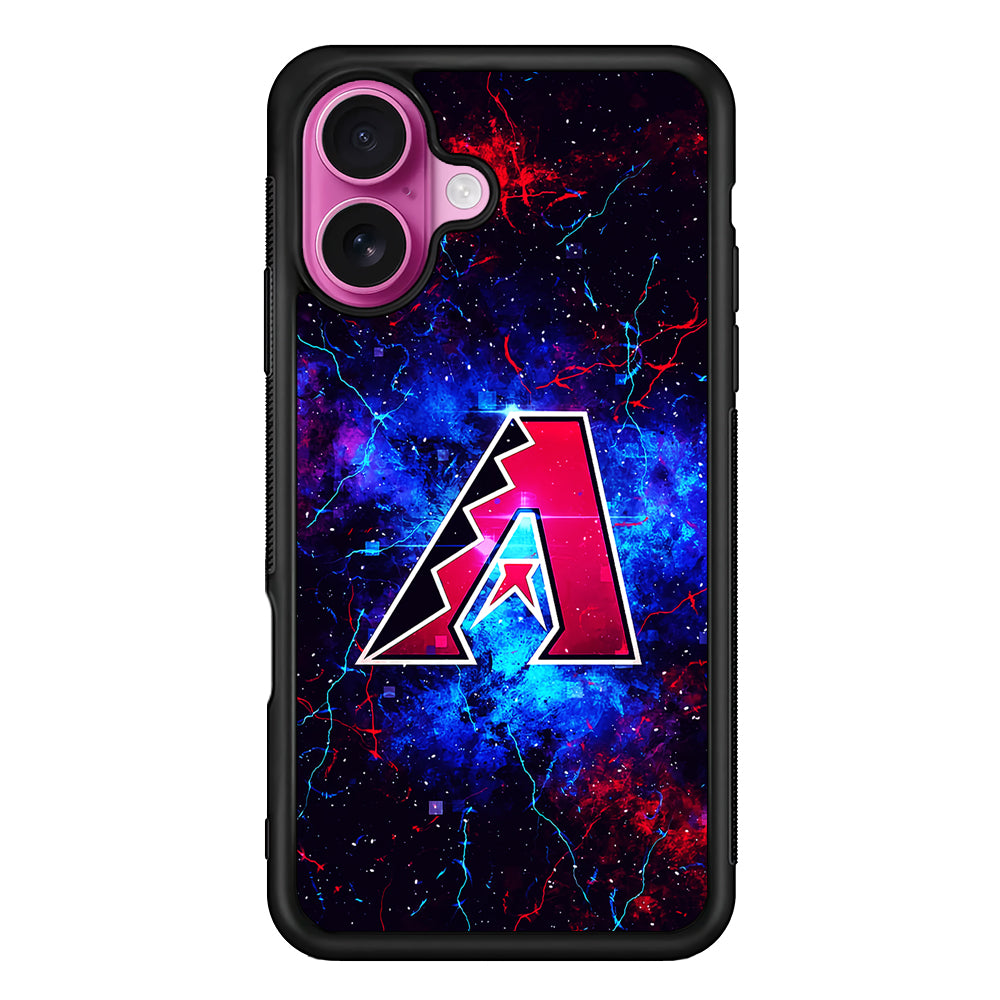 Arizona Diamondbacks Abstract iPhone 17 Case | Slim Protective Rubber Phone Cover