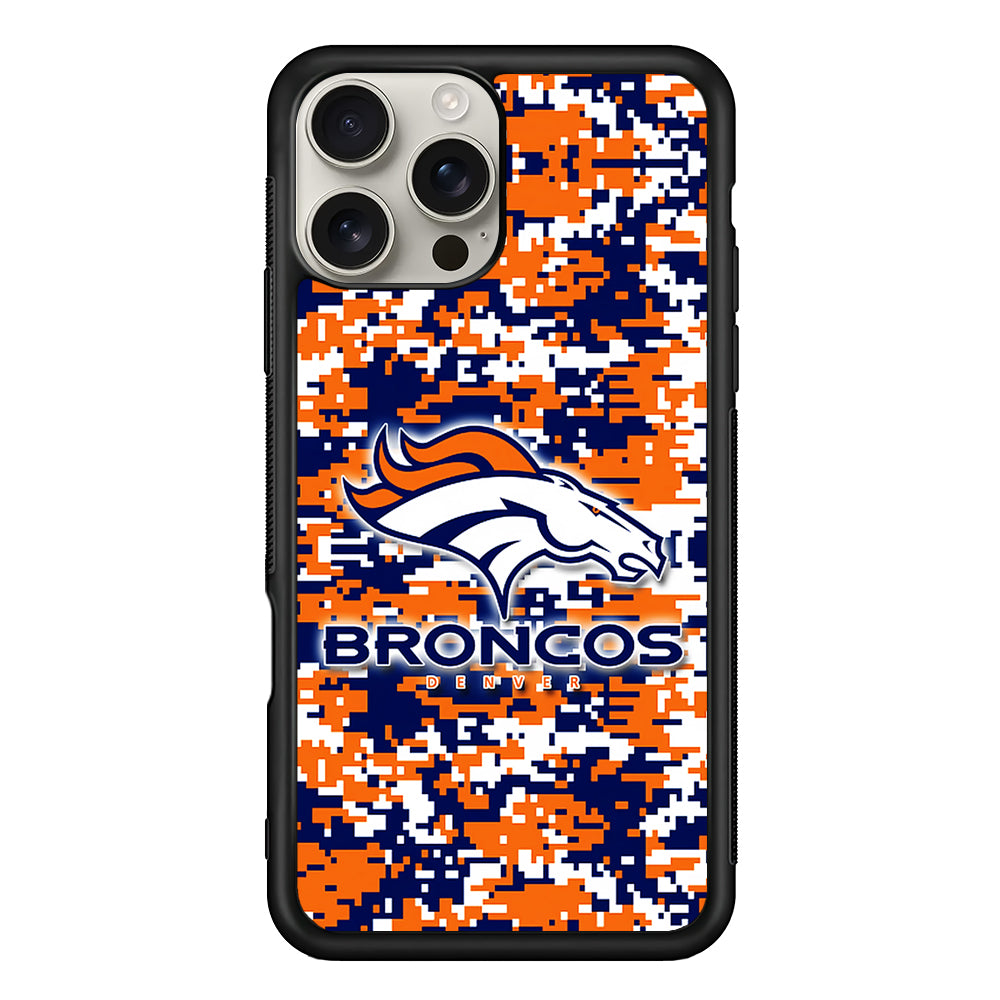 Denver Broncos Pixels iPhone 16 Pro Max Case | Stylish Protective Case for iPhone 16 Pro Max