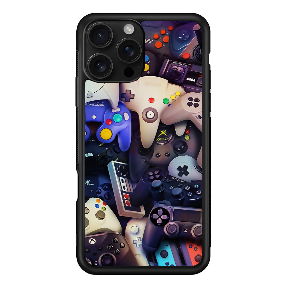 Console Controller Game Retro iPhone 16 Pro Case | Durable Protective Case for iPhone 16 Pro