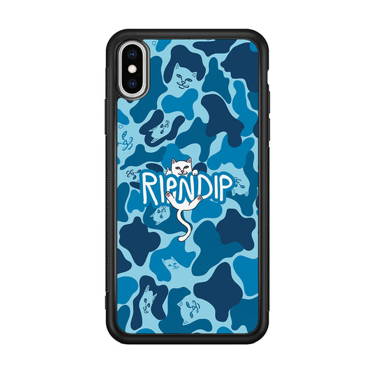 Rip N Dip Blue Camo iPhone Xs Max Case | Slim Rubber Case for iPhone Xs Max
