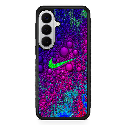 Nike Logo Color Bubbles Art Samsung Galaxy S26 Case | Slim Samsung Galaxy S26 Rubber Case