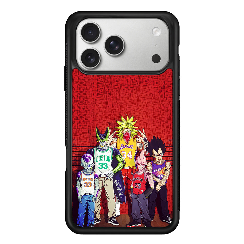 Dragon Ball NBA Style iPhone 17 Pro Case | Slim Rubber Case for iPhone 17 Pro