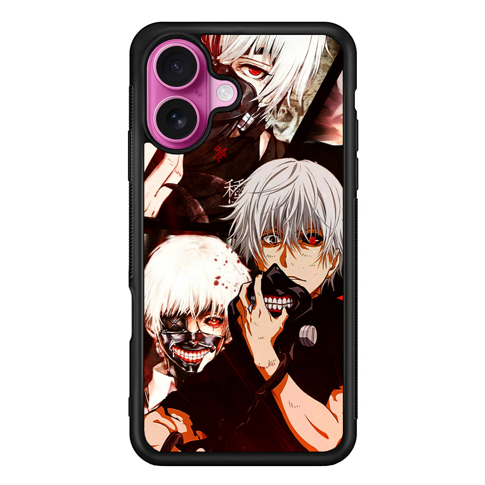 Kaneki Tokyo Ghoul Aesthetic iPhone 17 Case | Slim Protective Rubber Phone Cover