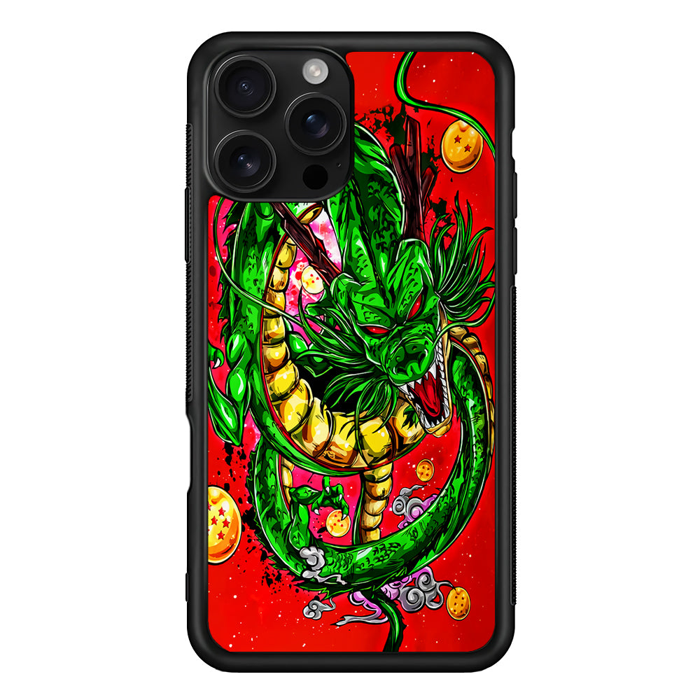 Shenron Dragon Ball Z Red iPhone 16 Pro Case | Durable Protective Case for iPhone 16 Pro