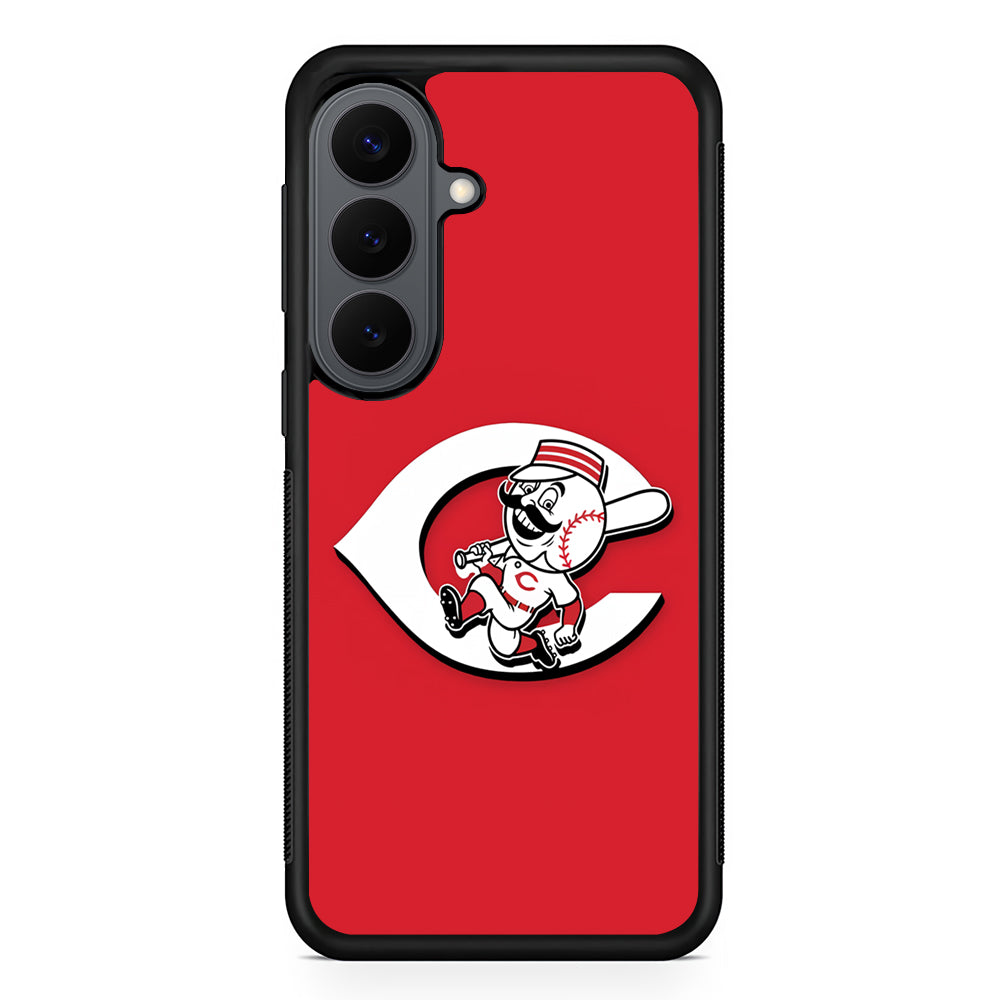 Cincinnati Reds Logo Samsung Galaxy S26 Plus Case | Slim Rubber Case for Samsung Galaxy S26 Plus