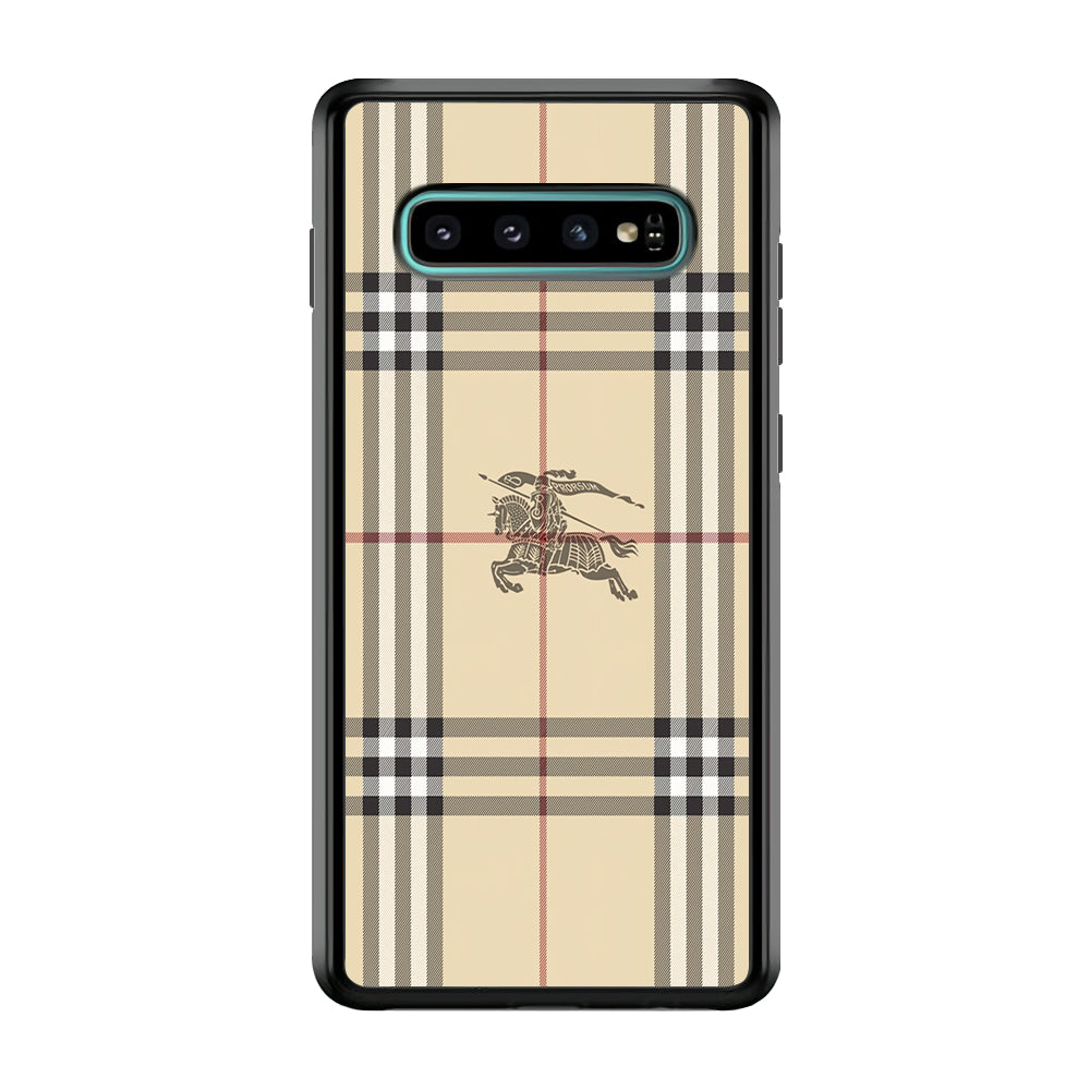 Burberry Latte Cream Samsung Galaxy S10 Plus Case | Slim Rubber Case for Samsung Galaxy S10 Plus