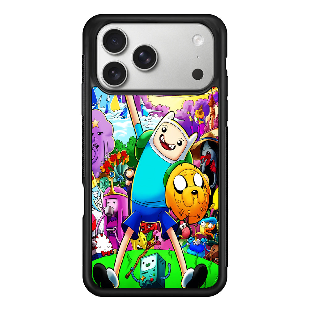 Adventure Time Poster Colorfull iPhone 17 Pro Case | Slim Rubber Case for iPhone 17 Pro