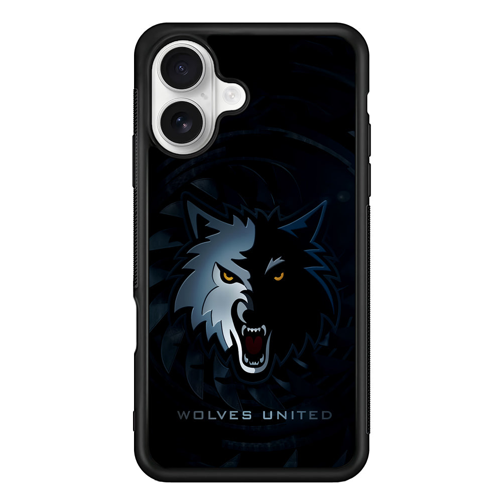 Minnesota Timberwolves Logo iPhone 16 Plus Case | Durable Protective Rubber Cover