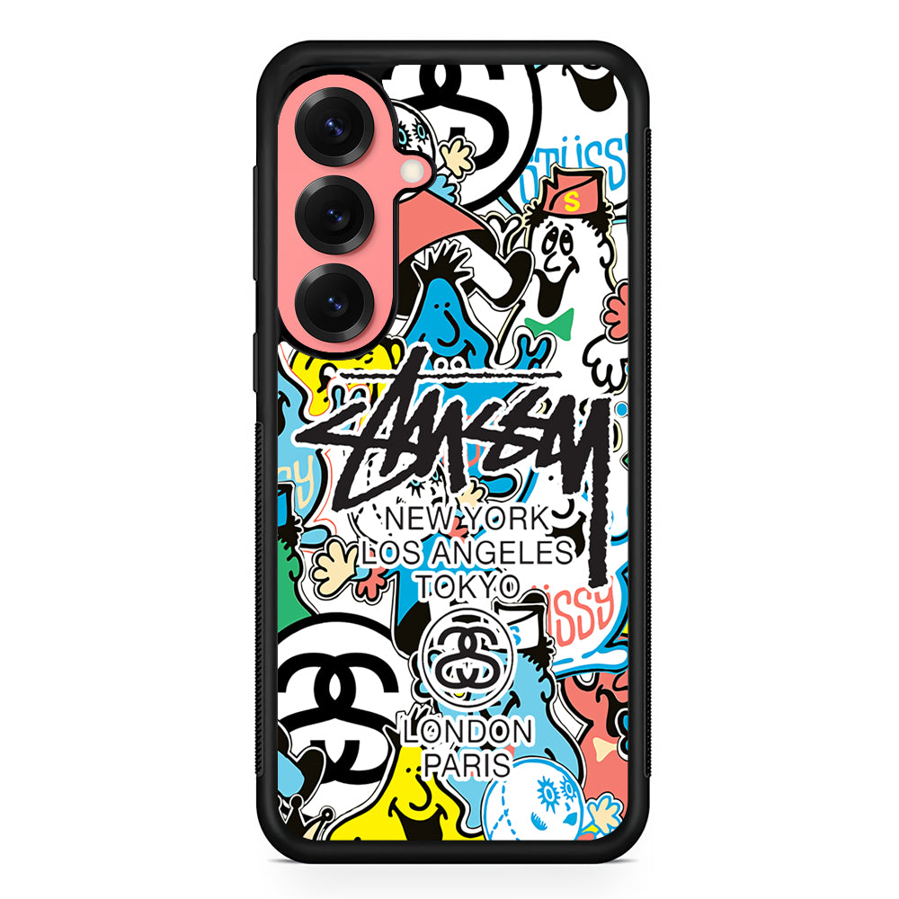 Stussy Doodle Doll Samsung Galaxy S25 Case | Slim Rubber Case for Samsung Galaxy S25