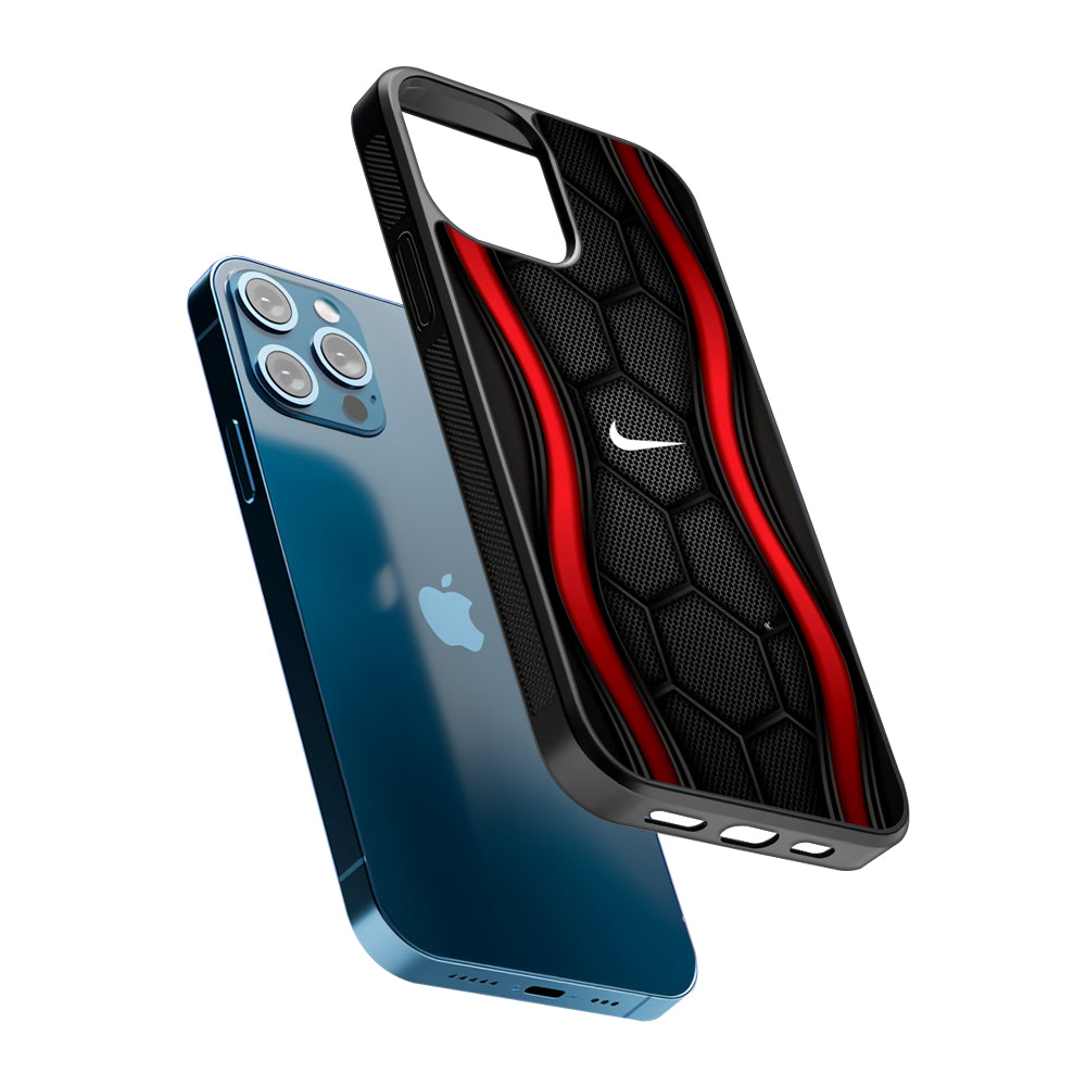 Nike Futuristic Hexagon Dome 2D Rubber Phone Case | Slim Protective Phone Case