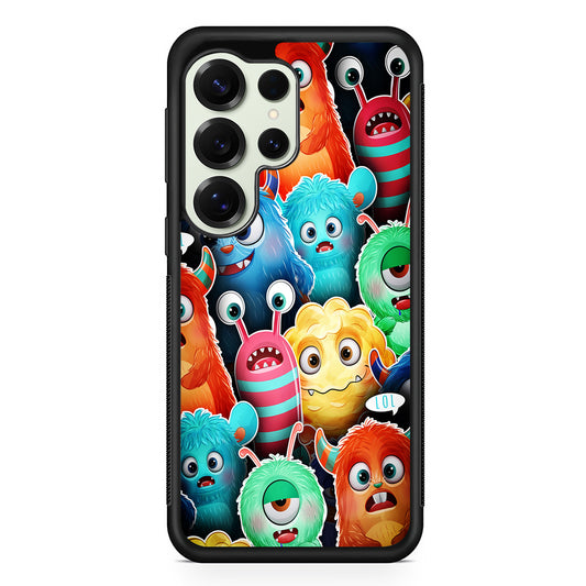 Cute Monsters Aesthetic Samsung Galaxy S25 Ultra Case | Durable Rubber Case for Samsung Galaxy S25 Ultra