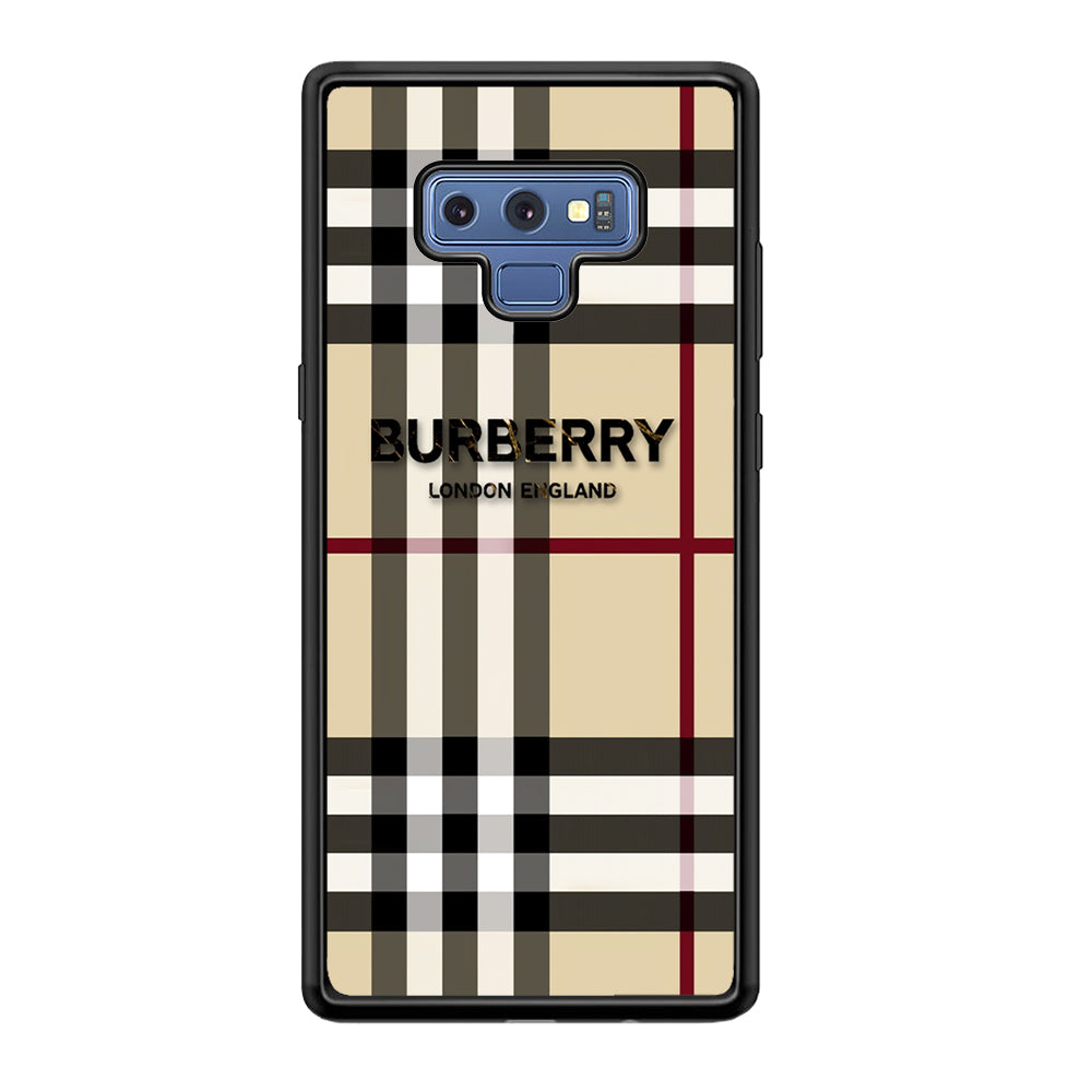 Burberry Cream Pattern Samsung Galaxy Note 9 Case | Slim Rubber Case for Samsung Galaxy Note 9