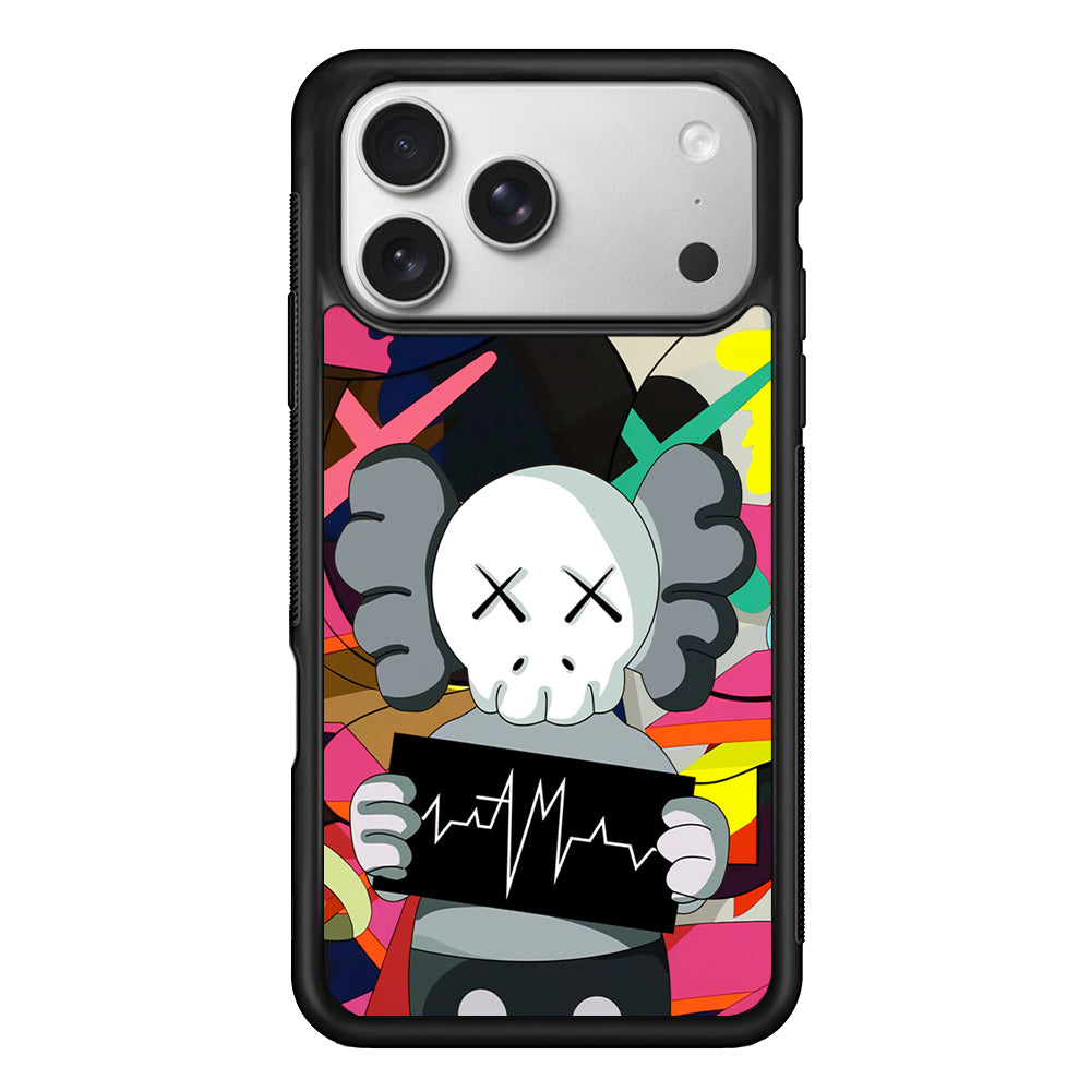 Kaws Signature to The World iPhone 17 Pro Case | Slim Rubber Case for iPhone 17 Pro