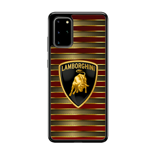 Lamborghini Red Gold Luxury Samsung Galaxy S20 Plus Case | Slim Rubber Case for Samsung Galaxy S20 Plus