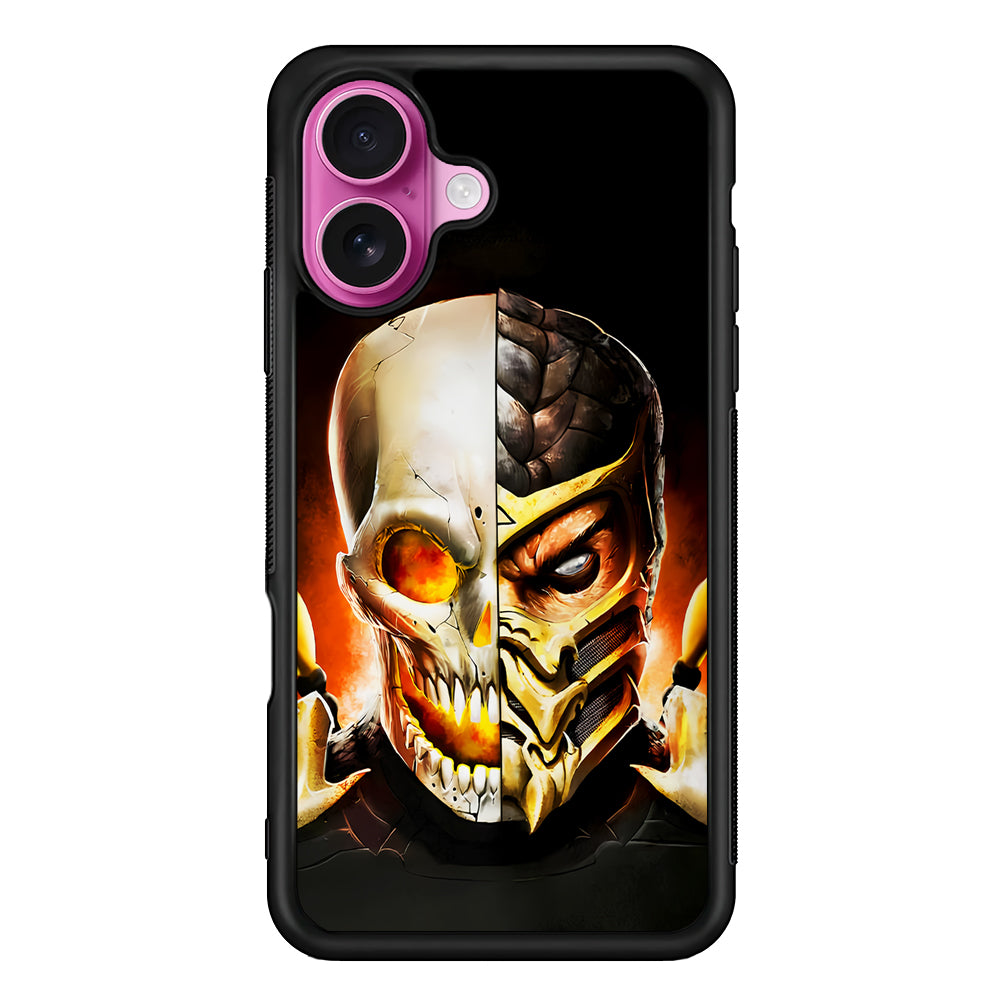 Scorpion Face Mortal Kombat iPhone 17 Case | Slim Protective Rubber Phone Cover