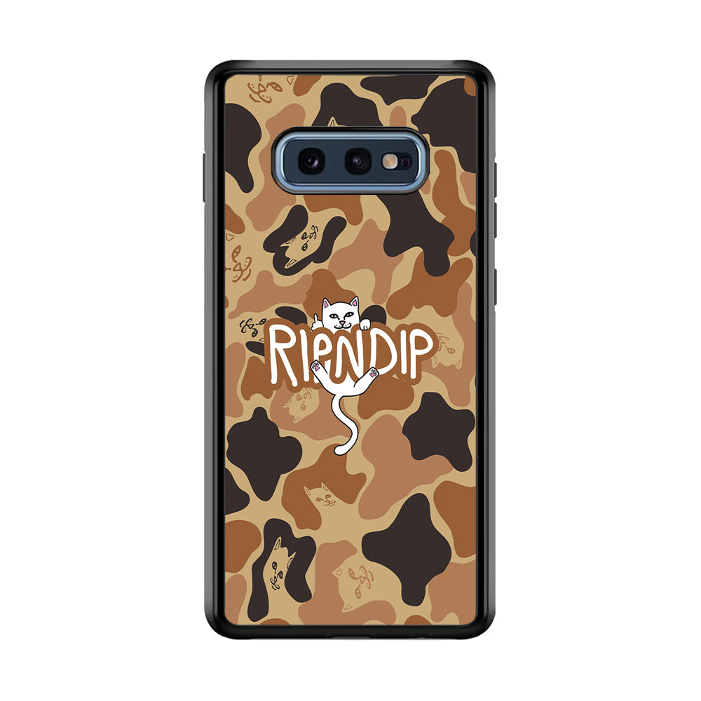 Rip N Dip Brown Camo Samsung Galaxy S10E Case | Slim Rubber Case for Samsung Galaxy S10E