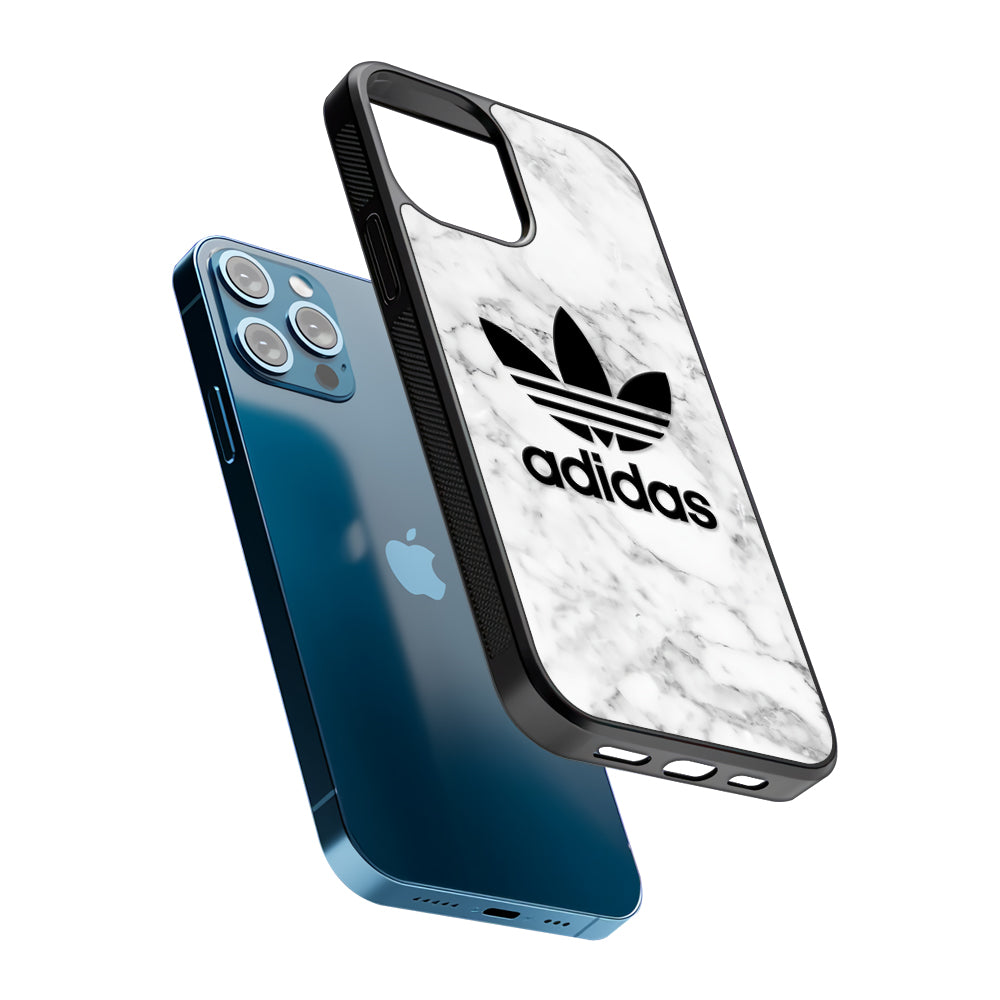Adidas Marble Backdrop 2D Rubber Phone Case | Slim Protective Phone Case