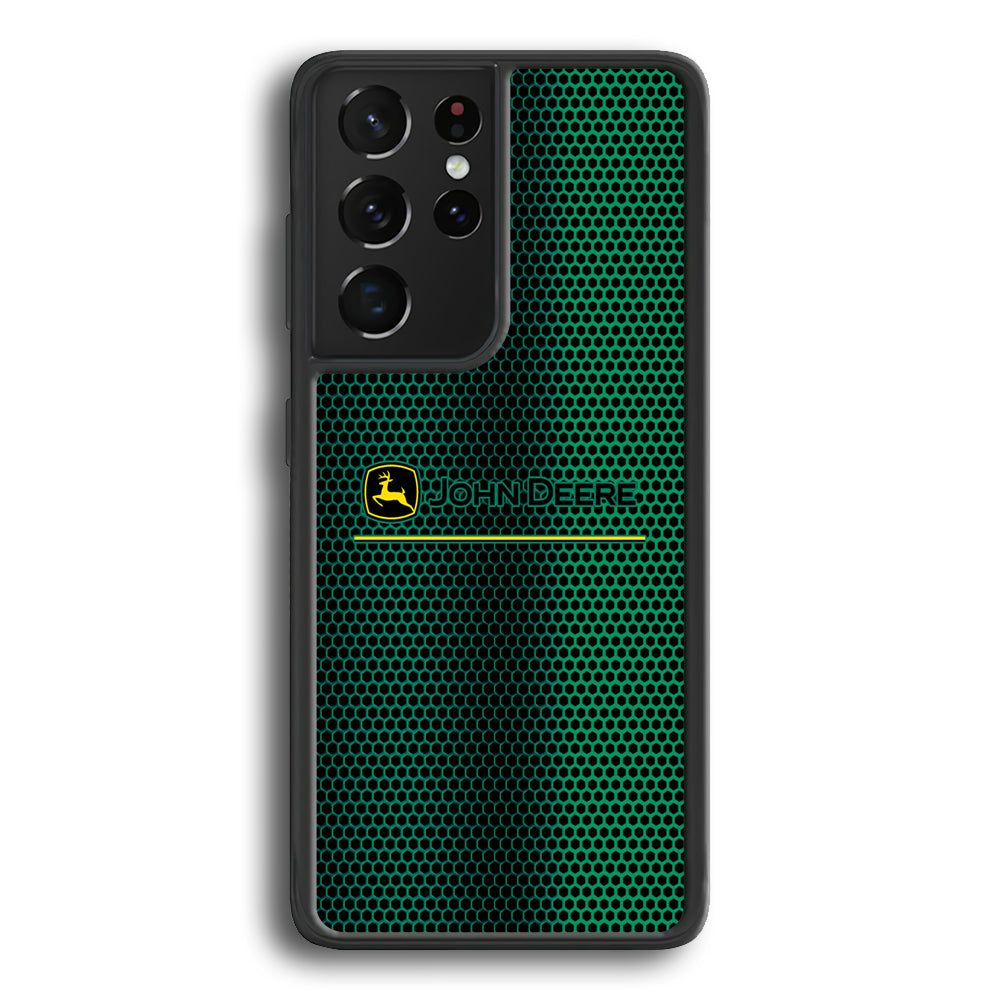 John Deere Luxury Hexagon Samsung Galaxy S21 Ultra Case | Slim Rubber Case for Samsung Galaxy S21 Ultra