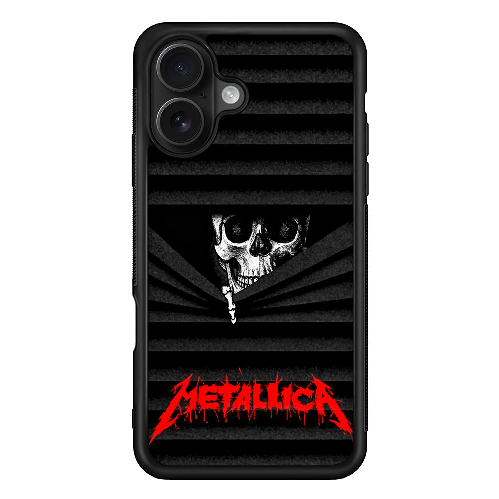 Metallica Art Skull Face iPhone 16 Case - Oxvistore