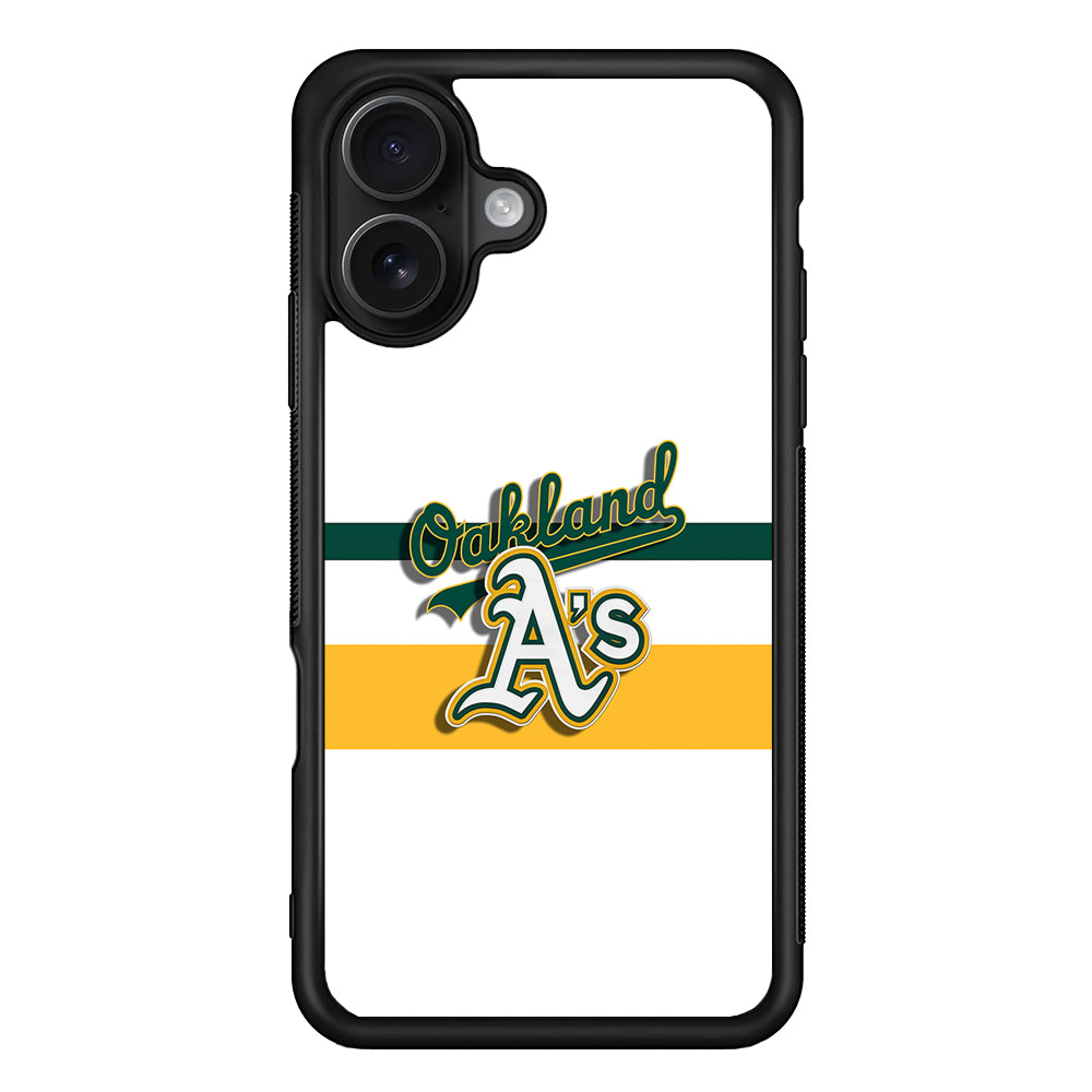 Oakland Athletics Logo iPhone 16 Case - Oxvistore