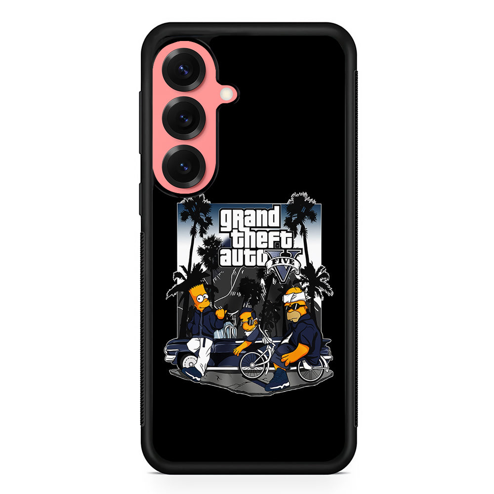Grand Theft Auto Simpson Samsung Galaxy S25 Case | Protective Case for Samsung Galaxy S25
