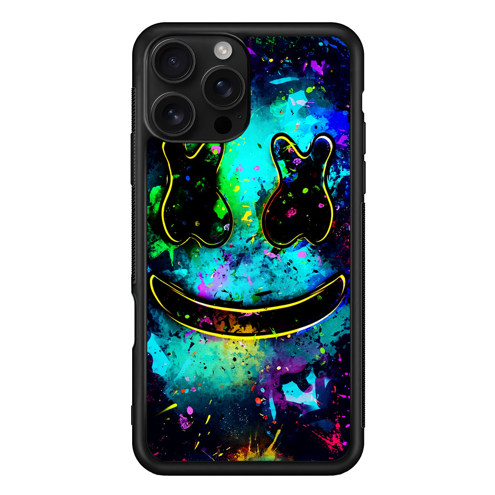 DJ Marshmello Painting Art iPhone 16 Pro Case | Durable Protective Case for iPhone 16 Pro