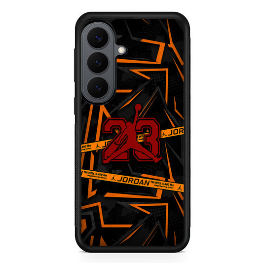Air Jordan Orange Shapes Samsung Galaxy S26 Plus Case | Durable Samsung Galaxy S26 Plus Cover