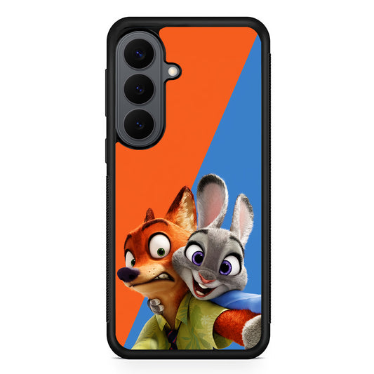 Zootopia Nick and Judy Selfie Samsung Galaxy S26 Plus Case | Slim Rubber Case for Samsung Galaxy S26 Plus