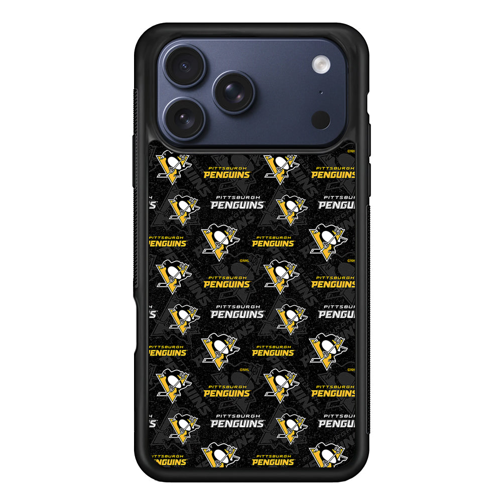 Pittsburgh Penguins Pattern iPhone 17 Pro Max Case | Slim Protective Cover for iPhone 17 Pro Max