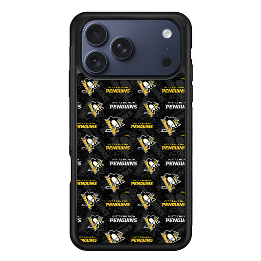 Pittsburgh Penguins Pattern iPhone 17 Pro Max Case | Slim Protective Cover for iPhone 17 Pro Max