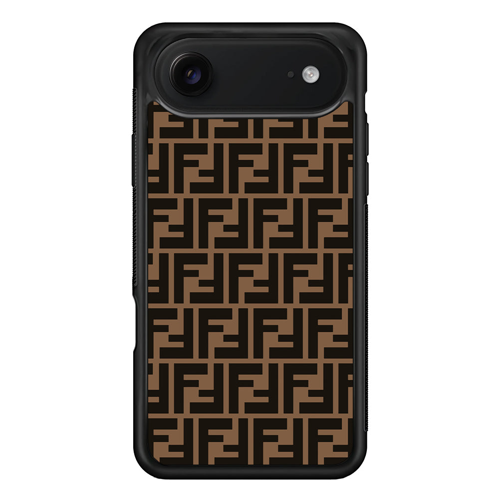Fendi Brown Form iPhone 17 Air Case | Slim Rubber Case for iPhone 17 Air