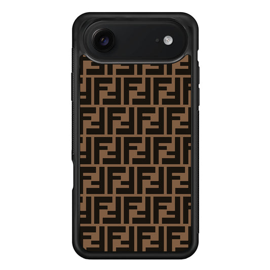 Fendi Brown Form iPhone 17 Air Case | Slim Rubber Case for iPhone 17 Air
