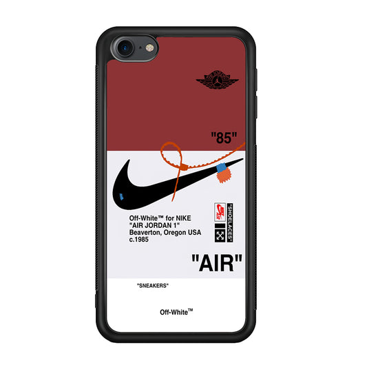 Off White x Nike Air Jordan Red iPod Touch 6 Case | Slim Rubber Case for iPod Touch 6