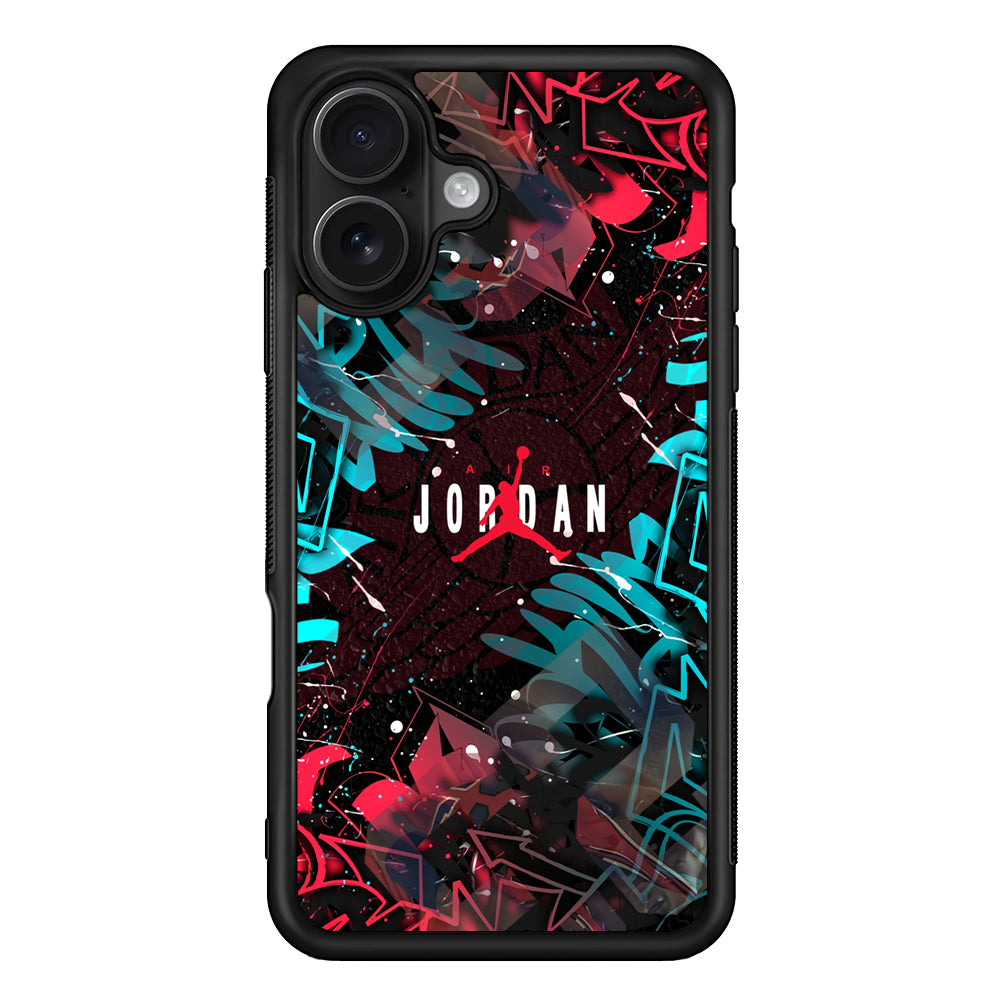 Air Jordan Beauty of Street Art iPhone 16 Case - Oxvistore