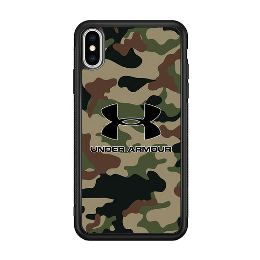 Under Armour Green Camo iPhone Xs Max Case | Slim Rubber Case for iPhone Xs Max