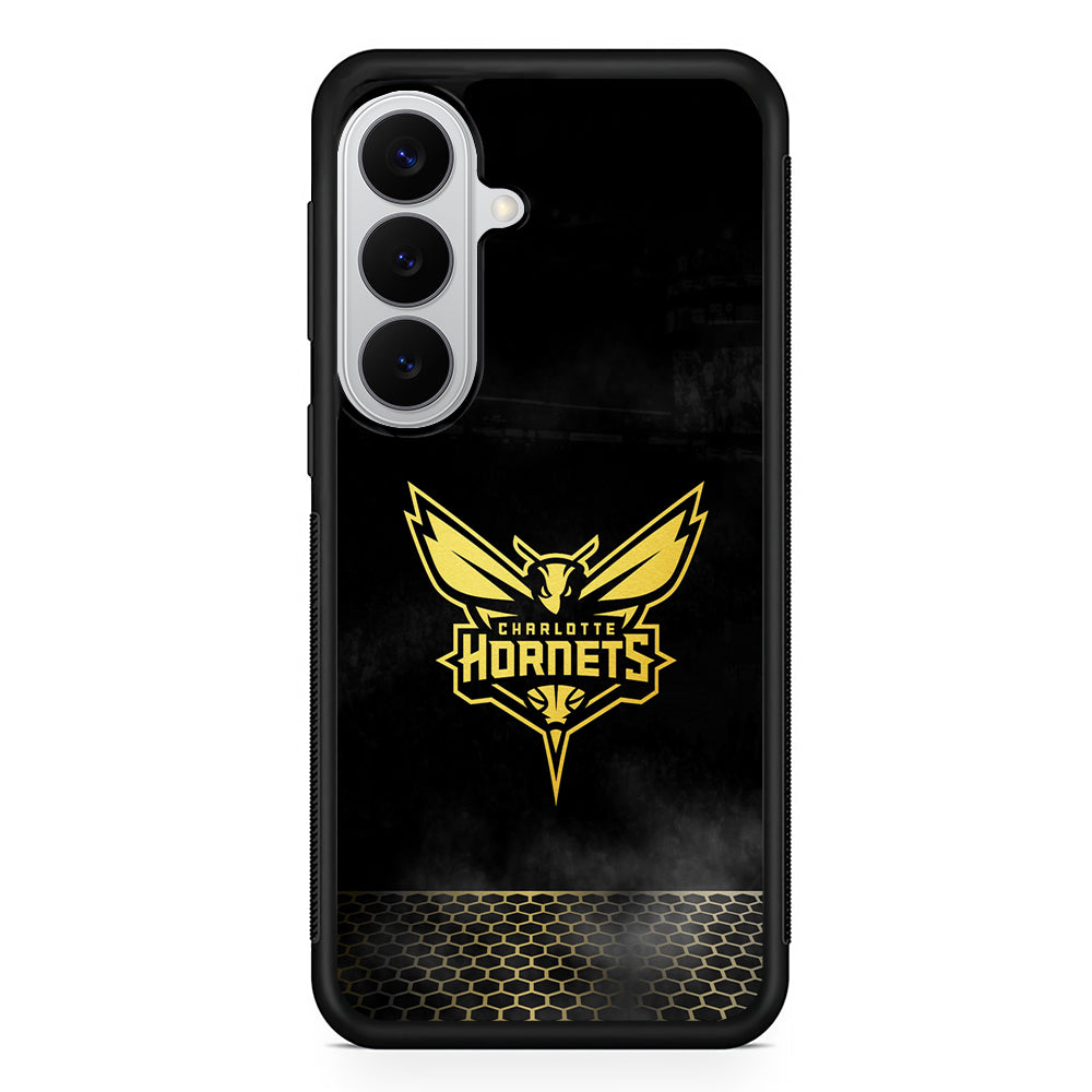 Charlotte Hornets Gold Samsung Galaxy S26 Case | Protective Rubber Cover