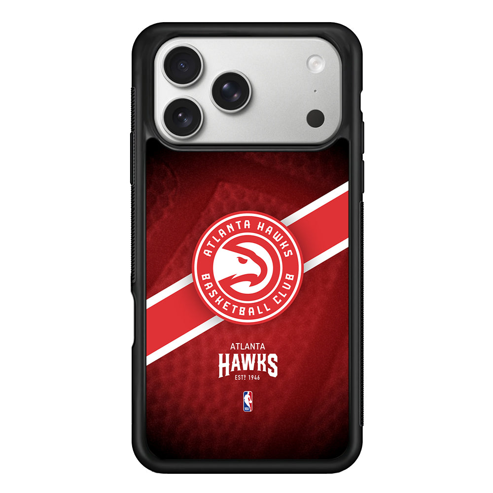 Atlanta Hawks Logo iPhone 17 Pro Case | Slim Rubber Case for iPhone 17 Pro