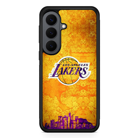 Los Angeles Lakers Pattern Samsung Galaxy S26 Plus Case | Slim Rubber Case for Samsung Galaxy S26 Plus