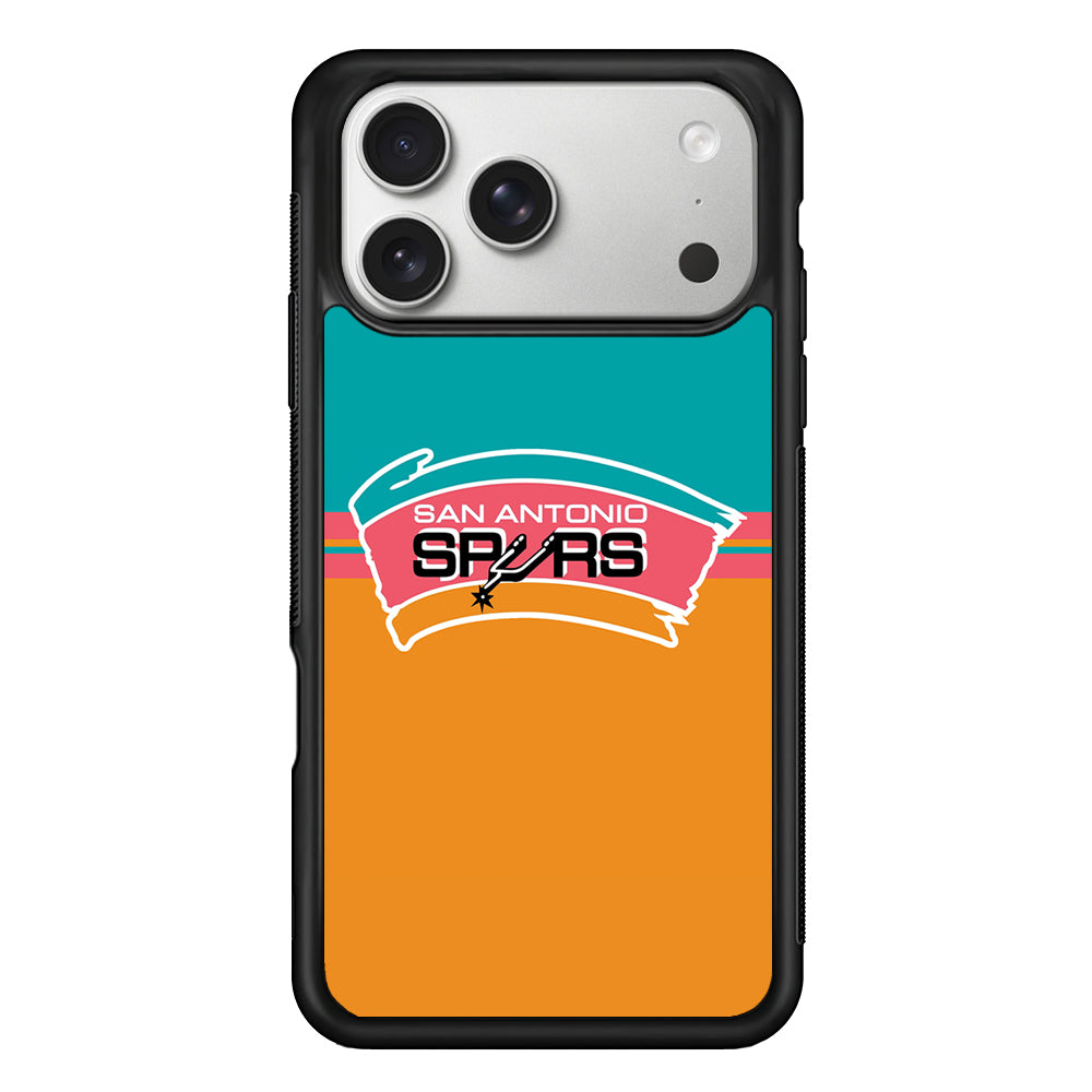 San Antonio Spurs Logo iPhone 17 Pro Case | Slim Rubber Case for iPhone 17 Pro