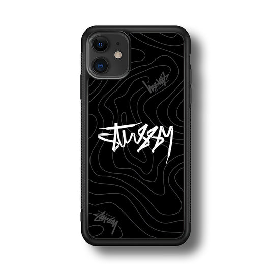 Stussy Black Vibes iPhone 11 Case | Slim Rubber Case for iPhone 11