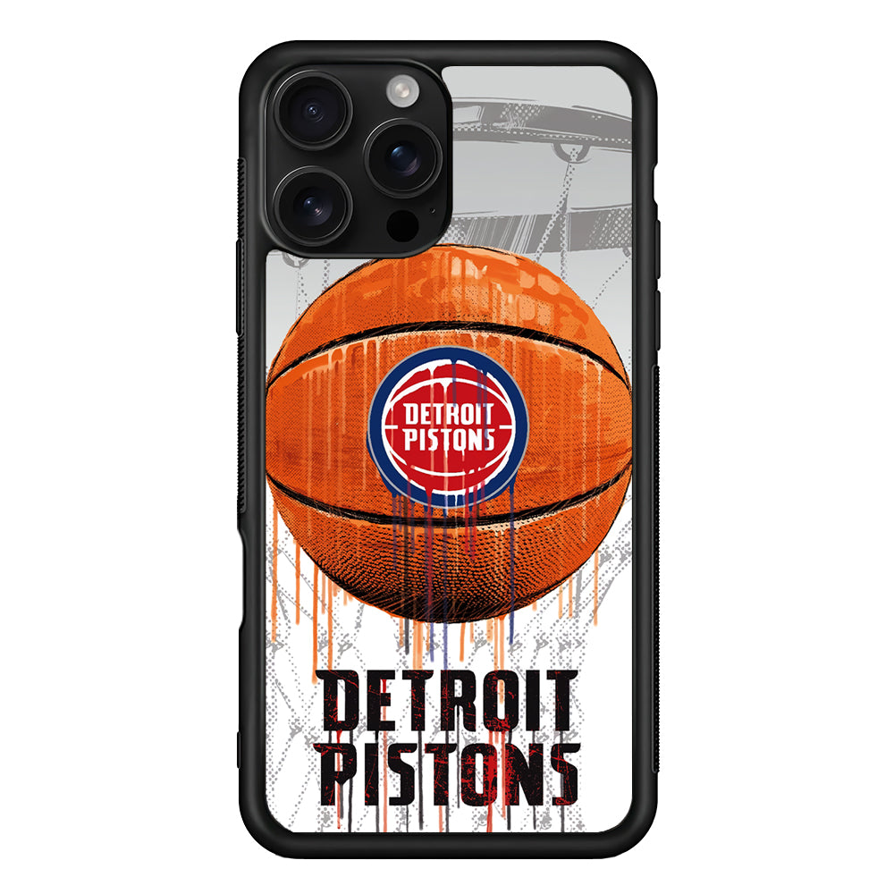 Detroit Pistons Ball iPhone 16 Pro Case | Durable Protective Case for iPhone 16 Pro