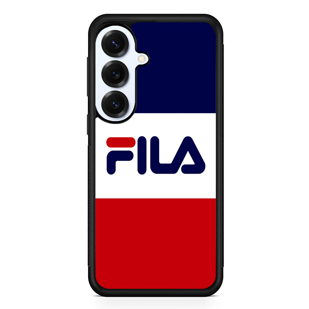 Fila Three Colors Samsung Galaxy S25 Plus Case | Slim Rubber Case for Samsung Galaxy S25 Plus