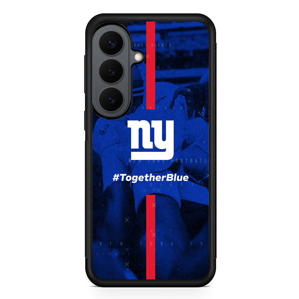 New York Giants Together Blue Samsung Galaxy S26 Plus Case | Slim Rubber Case for Samsung Galaxy S26 Plus